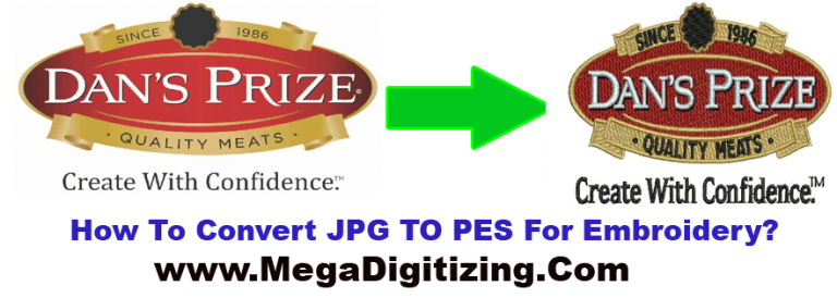 Convert JPG to PES For Embroidery Machine